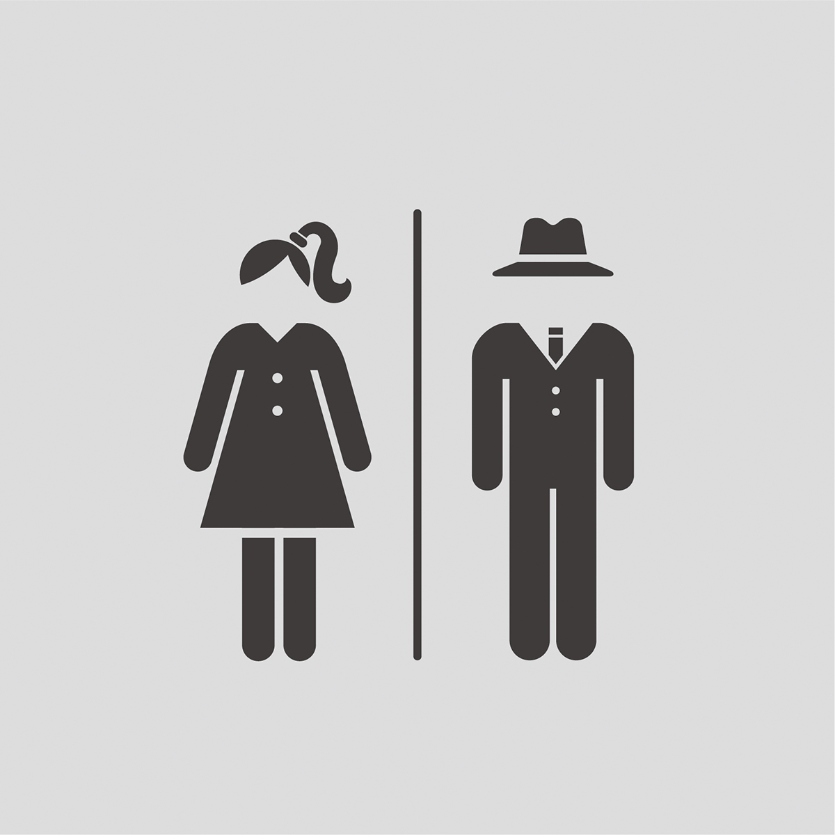 男女洗手间卫生间图标eh0001 - 鹰之艺(青岛)创意设计有限公司