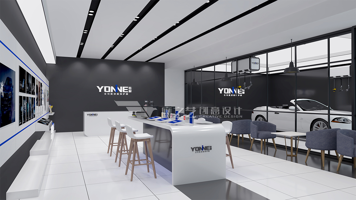 悠耐贴膜店中店体验-店中店效果图